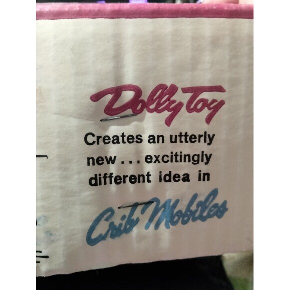 Vintage 1960's Revolving Working Dolly Toy Baby Crib Mobile In Box With Animals - Picture 4 of 9